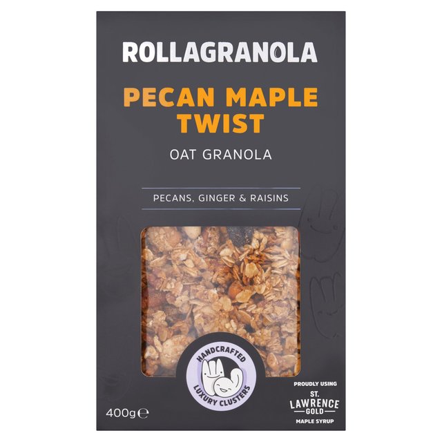 Rollagranola Pecan Maple Twist Oat Granola 400g Botiga