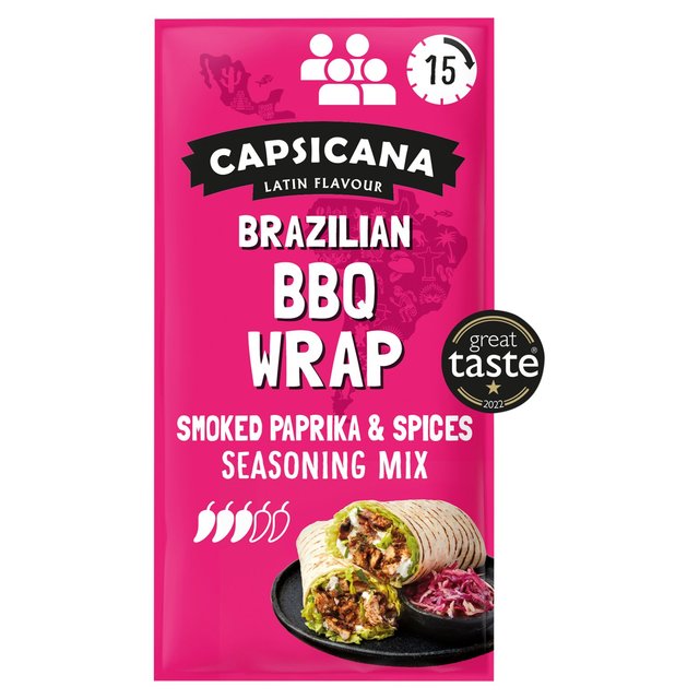 Capsicana Brazilian Smoked Paprika & Spices Fajita Seasoning Mix Medium 28g Botiga