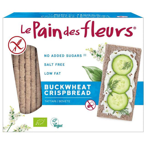 Le Pain Des Fleurs Organic Buckwheat No Added Salt or Sugar Crispbread 150g Botiga