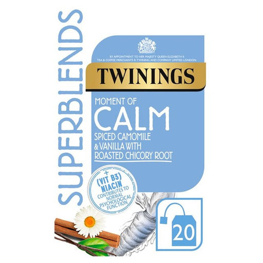 Twinings Superblends Calm with Spiced Camomile & Vanilla 20 per pack Botiga