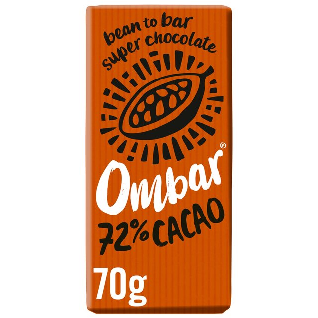 Ombar 72% Cacao Organic Vegan Fair Trade Dark Chocolate 70g Botiga