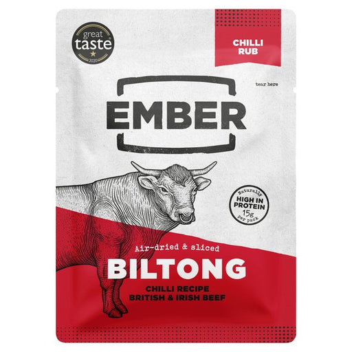 Ember Snacks Chilli Flavour Beef Biltong 25g Botiga