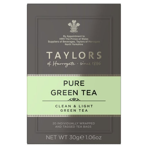 Taylors Pure Green Tea Teabags 20 per pack Botiga