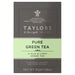 Taylors Pure Green Tea Teabags 20 per pack Botiga