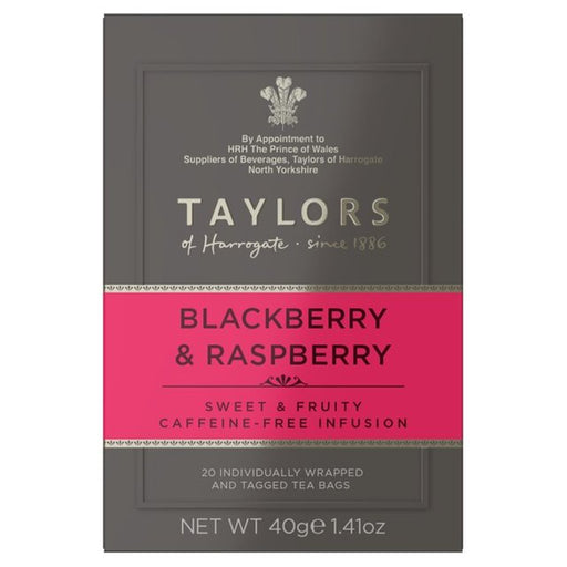 Taylors Blackberry & Raspberry Teabags 20 per pack Botiga