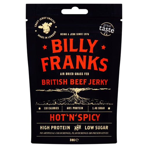 Billy Franks Hot 'N' Spicy Beef Jerky 30g Botiga