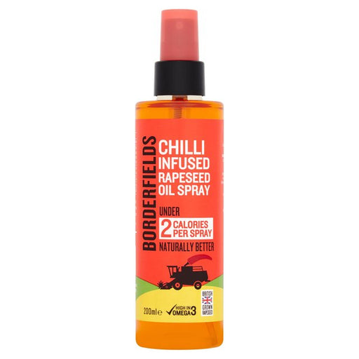 Borderfields Chilli Infused Rapeseed Oil Spray 200ml Botiga