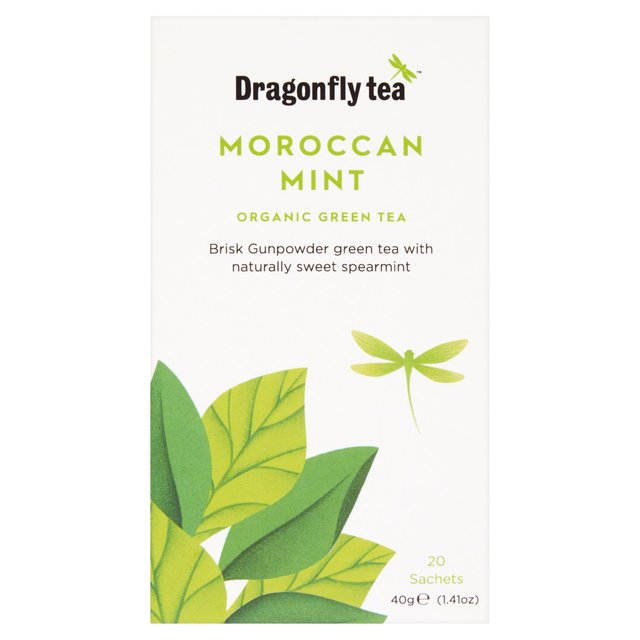 Dragonfly Organic Moroccan Mint Green Tea Bags 20 per pack Botiga