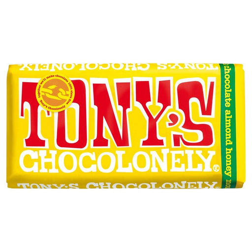 Tony's Chocolonely Milk Chocolate 32% Almond Honey Nougat 180g Botiga