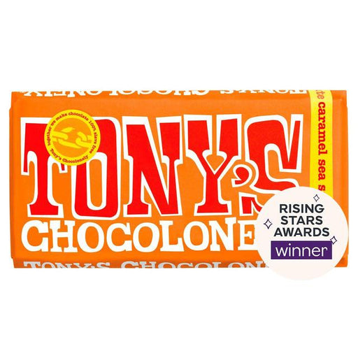 Tony's Chocolonely Milk Chocolate Caramel Sea Salt 180g Botiga