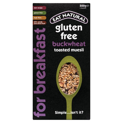 Eat Natural Gluten Free Buckwheat Toasted Muesli 500g Botiga