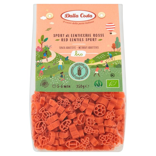Dalla Costa Gluten Free Organic Red Lentils Sport Pasta 250g Botiga