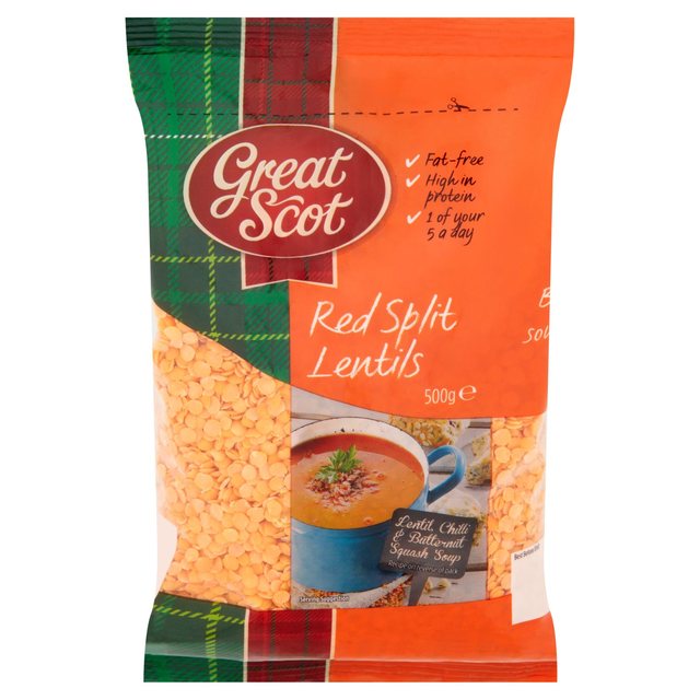 Great Scot Red Split Lentils 500g Botiga
