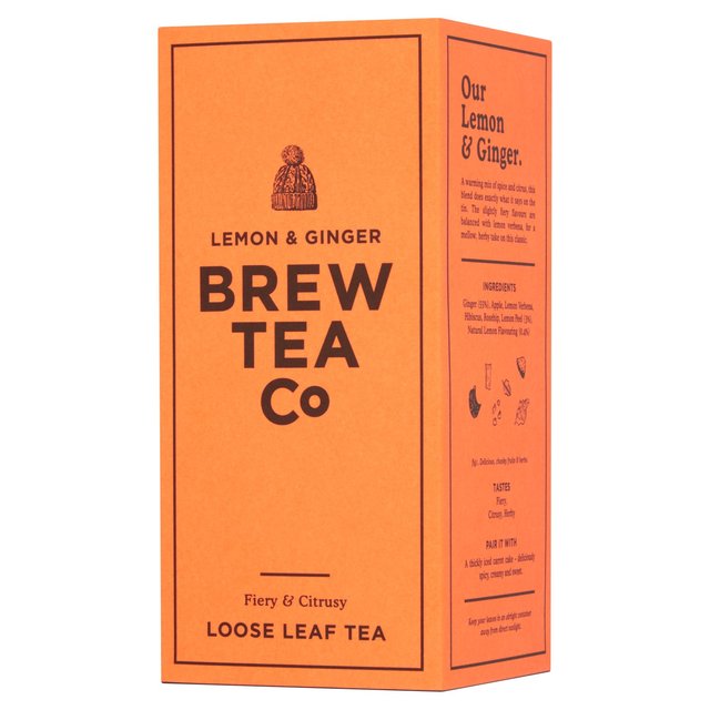 Brew Tea Co Lemon & Ginger Loose Leaf Tea 113g Botiga