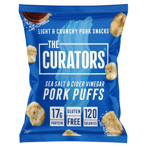 The Curators Salt & Vinegar Pork Puffs 25g Botiga
