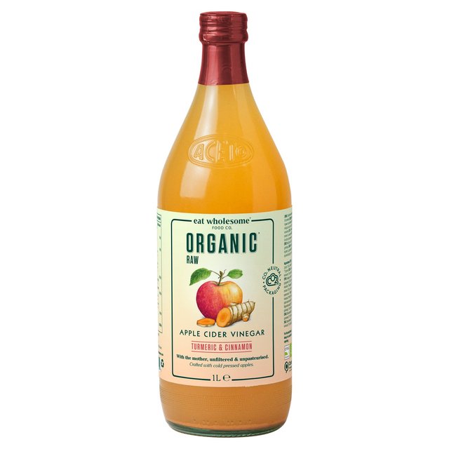 Eat Wholesome Organic Turmeric & Cinnamon Raw Apple Cider Vinegar 1L Botiga
