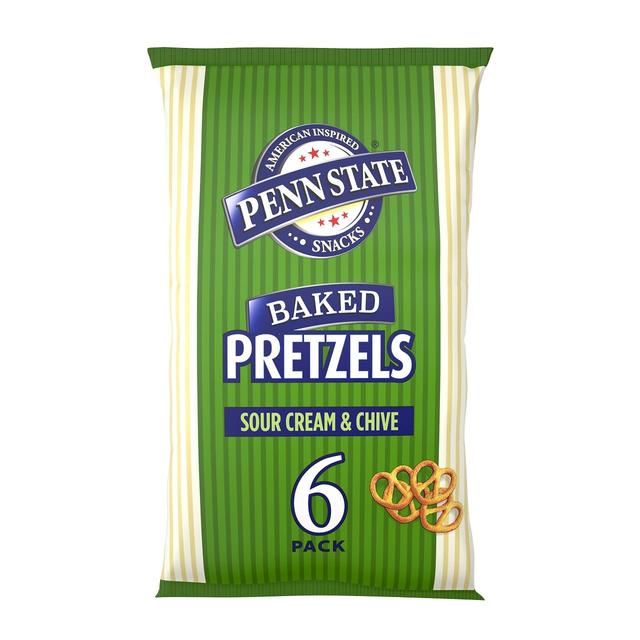 Penn State Sour Cream & Chive Multipack Pretzels 6 Pack 6 x 22g Botiga