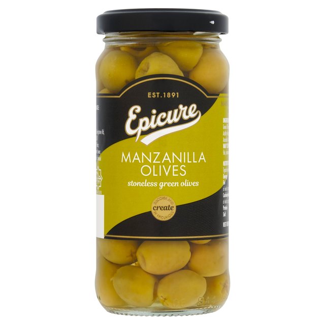 Epicure Manzanilla Stoneless Green Olives 235g Botiga