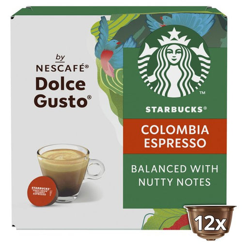 STARBUCKS Medium Colombia Coffee Pods by NESCAFE Dolce Gusto 12 per pack Botiga