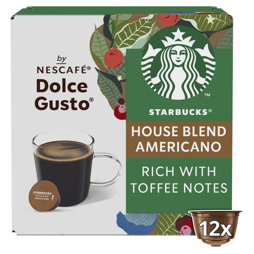 Starbucks Medium House Blend Coffee Pods Dolce Gusto 12 per pack Botiga