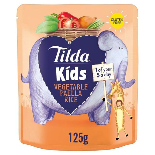 Tilda Kids Vegetable Paella Rice 125g Botiga