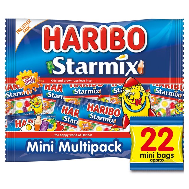 Haribo Starmix Sweets 22 Treatsize Mini Bags 352g Botiga