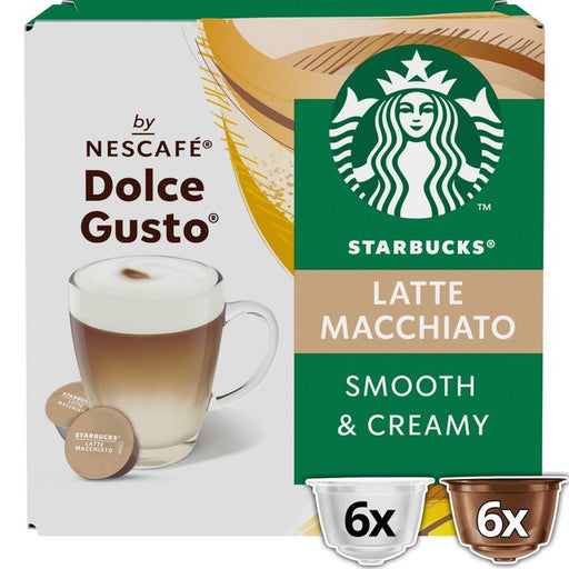 STARBUCKS Latte Macchiato Coffee Pods by NESCAFE Dolce Gusto 12 per pack Botiga