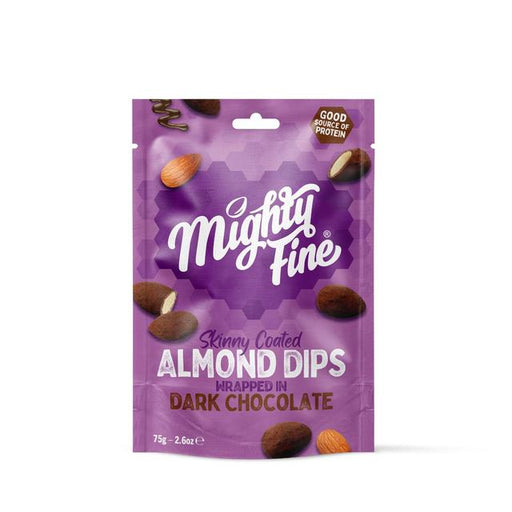 Mighty Fine Dark Chocolate Almond Dips 75g Botiga