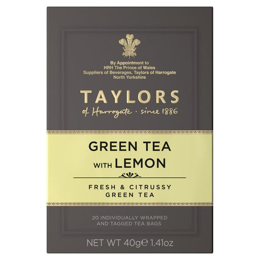 Taylors Green Tea with Lemon Teabags 20 per pack Botiga