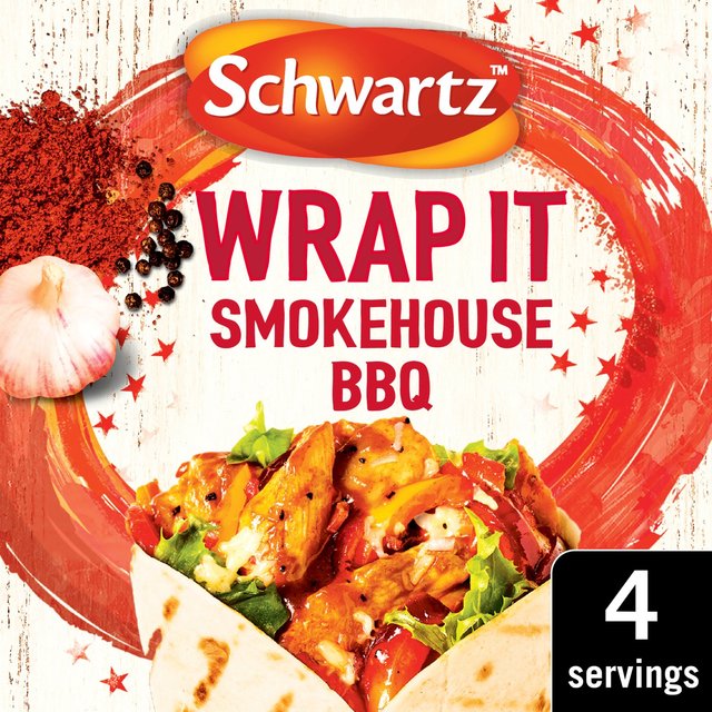 Schwartz Wrap It Smokehouse BBQ Recipe Mix 30g Botiga