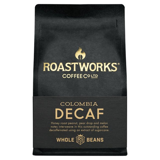 Roastworks Decaf Colombia Whole Bean Coffee 200g Botiga