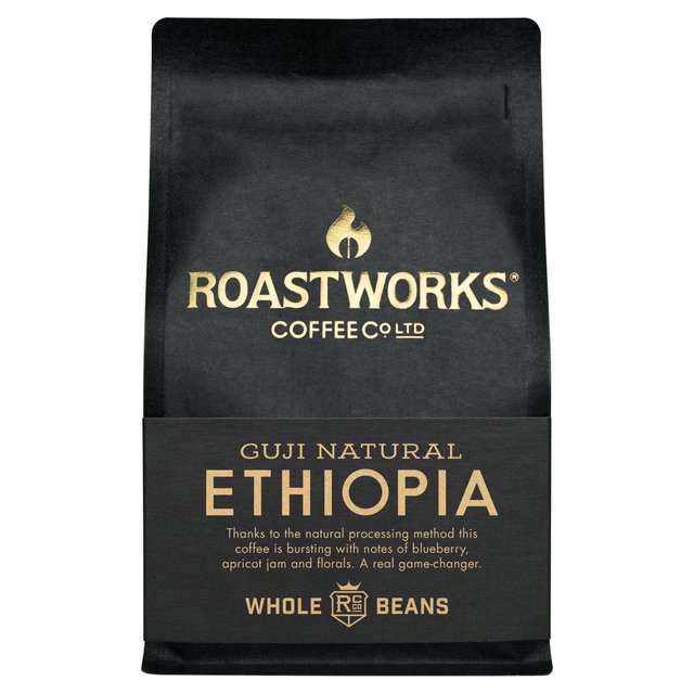 Roastworks Ethiopia Natural Whole Bean Coffee 200g Botiga