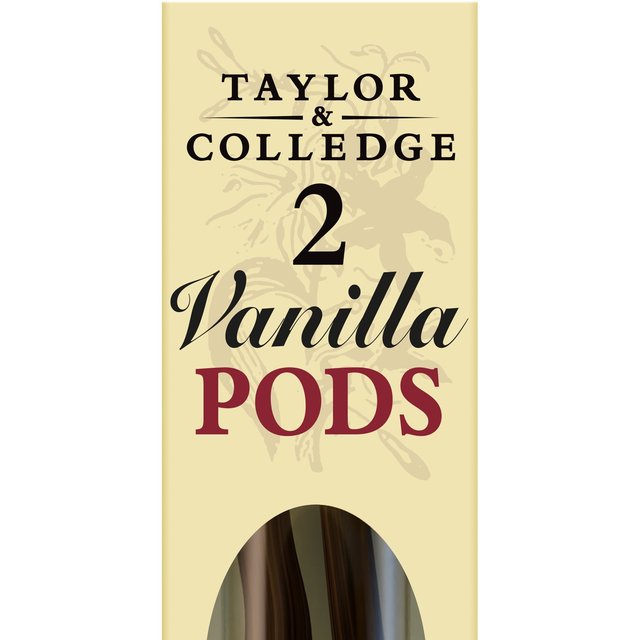 Taylor & Colledge 2 Organic Vanilla Pods 2 per pack Botiga