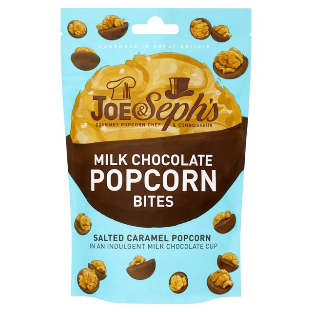 Joe & Seph's Milk Chocolate Popcorn Bites 63g Botiga