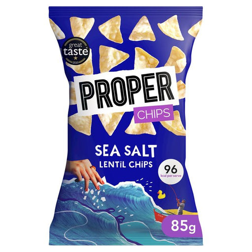 Properchips Sea Salt Lentil Chips 85g Botiga