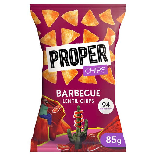 Properchips Barbecue Lentil Chips 85g Botiga