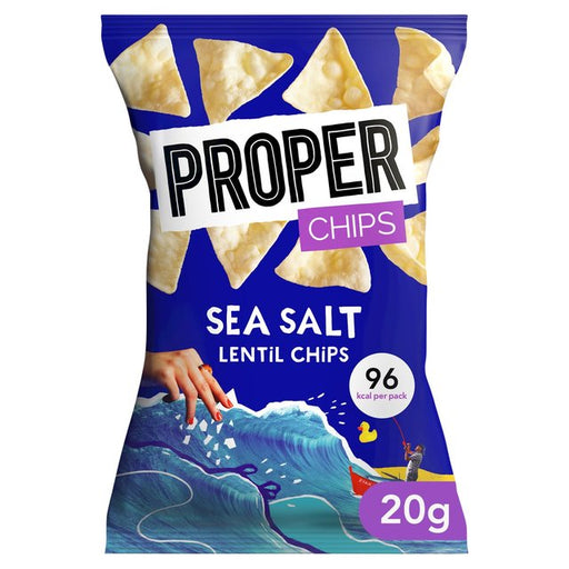 Properchips Sea Salt Lentil Chips 20g Botiga