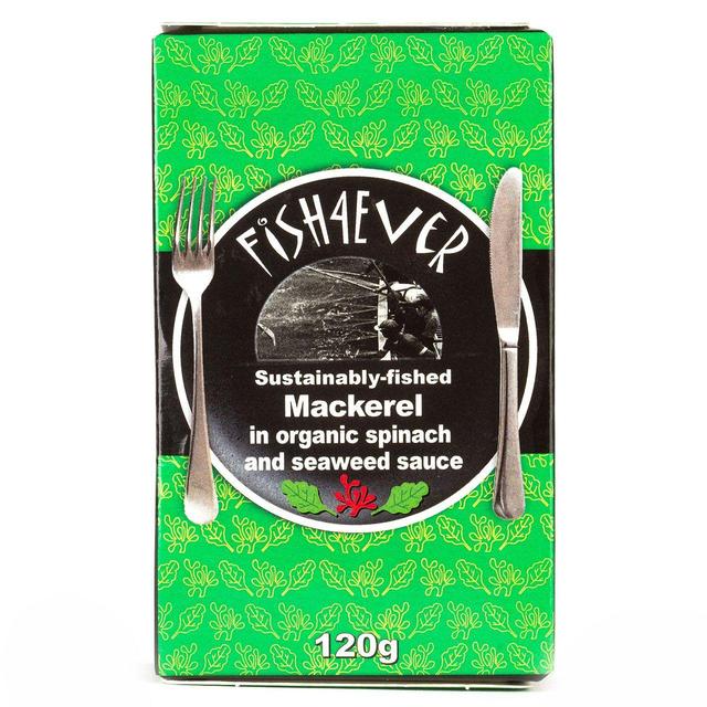 Fish 4 Ever Spinach & Seaweed Mackerel 120g Botiga