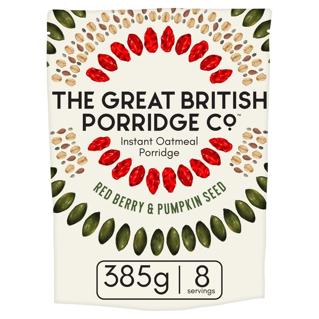 The Great British Porridge Co Red Berry & Pumpkin Seed Instant Porridge 385g Botiga