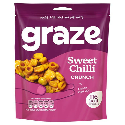 Graze Vegan Sweet Chilli Mixed Sharing Snacks 100g Botiga