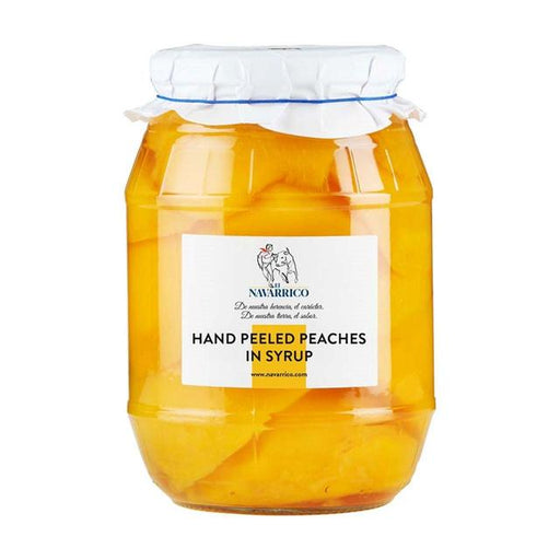 Brindisa Navarrico Hand-Peeled Peach Halves in Syrup 950g Botiga