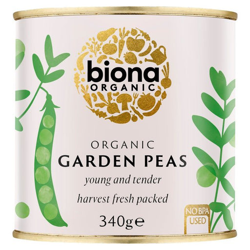 Biona Organic Garden Peas 340g Botiga