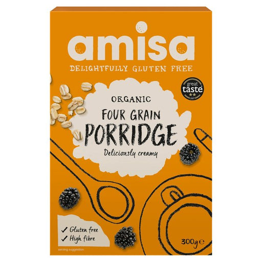 Amisa Organic Gluten Free Four Grain Porridge 300g Botiga