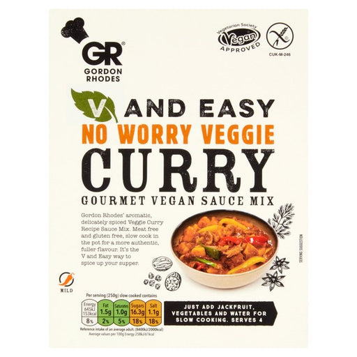 Gordon Rhodes V & Easy No Worry Veggie Curry 75g Botiga