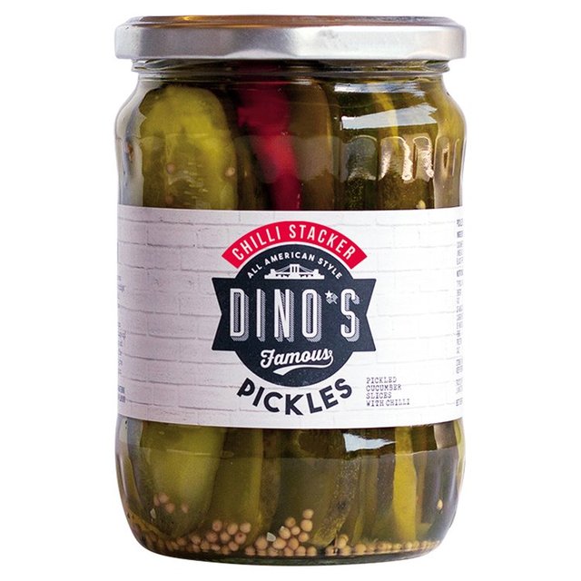 Dino's Famous Chilli Stacker Pickles 530g Botiga