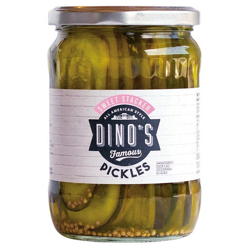 Dino's Famous Sweet Stacker Pickles 530g Botiga