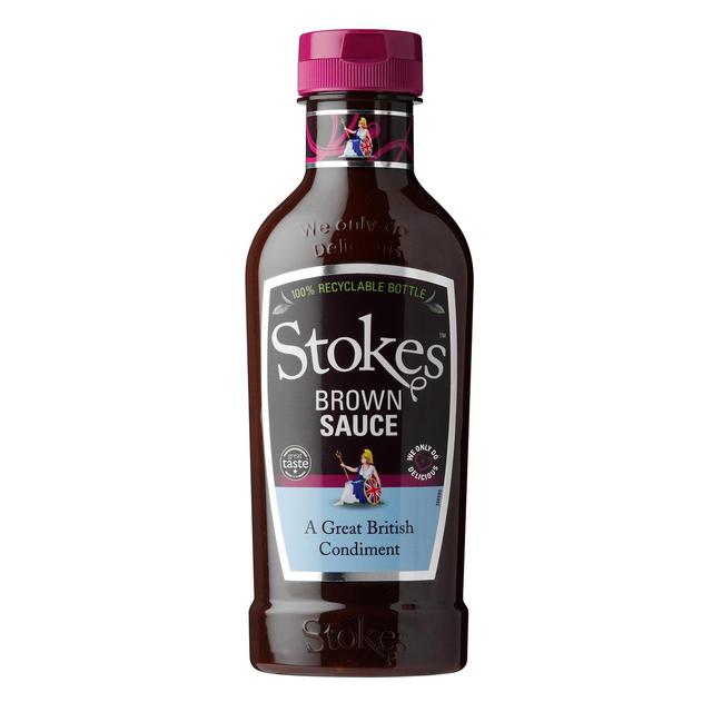 Stokes Real Brown Sauce Squeezy 505g Botiga