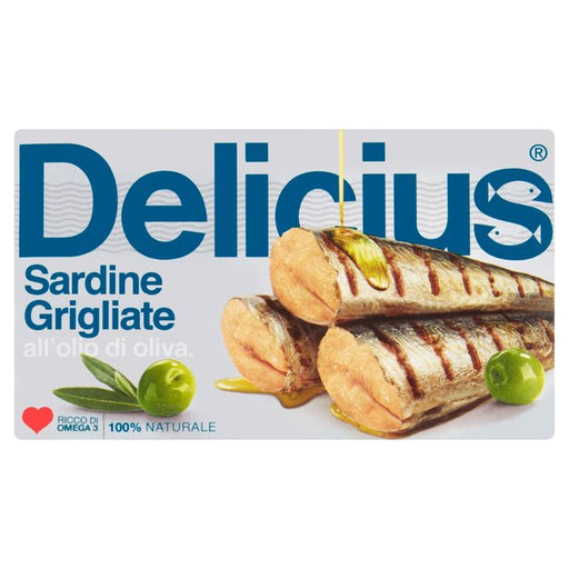 Delicius Grilled Sardines in Olive Oil 90g Botiga