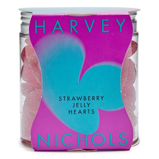 Harvey Nichols Strawberry Hearts Jelly Sweets 90g Botiga