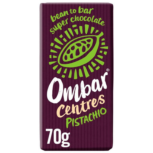 Ombar Centres Pistachio Organic Vegan Fair Trade Chocolate 70g Botiga